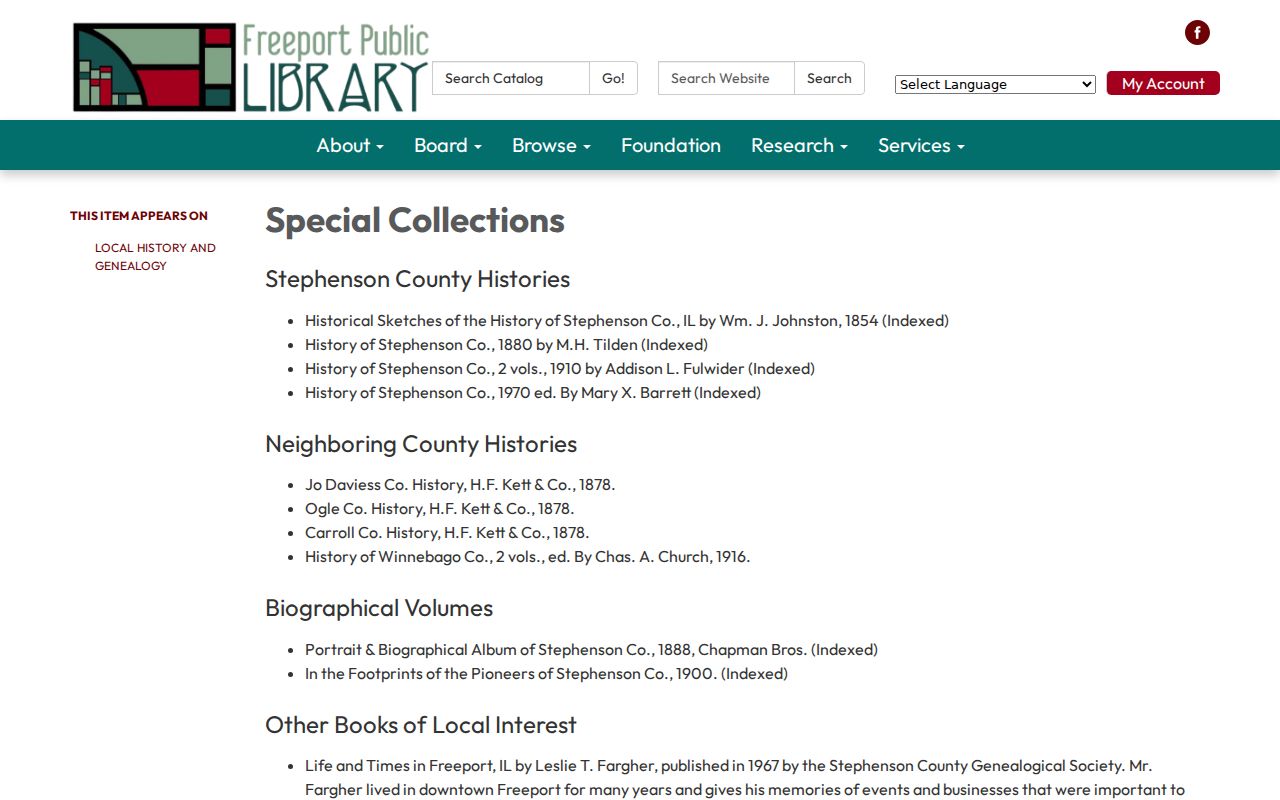 Freeport city directory special collections at the public library